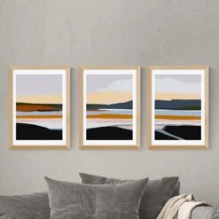East End Prints Peaceful Calm Of Evening Triptych Print Set By Ana Rut Bre -Home Decoration 30891995