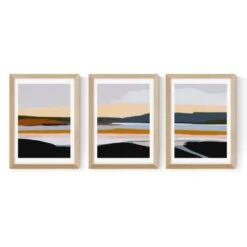 East End Prints Peaceful Calm Of Evening Triptych Print Set By Ana Rut Bre -Home Decoration 30891995 alt01
