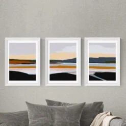 East End Prints Peaceful Calm Of Evening Triptych Print Set By Ana Rut Bre -Home Decoration 30891996