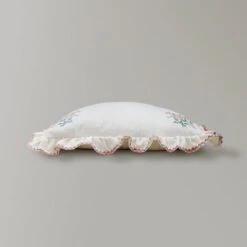 Primrose Floral Ruffle Edge Rectangular Cushion -Home Decoration 30893264 alt03