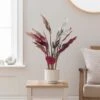 Artificial Calathea In Ribbed Cream Ceramic Plant Pot -Home Decoration 30894986