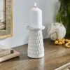Zen Ceramic Pillar Candle Holder 1 Zen Ceramic Pillar Candle Holder -Home Decoration 30896023