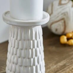 Zen Ceramic Pillar Candle Holder -Home Decoration 30896023 alt02