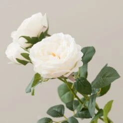 Artificial White Cabbage Rose Stem -Home Decoration 30897546 alt02