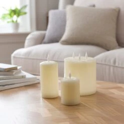 LED Wax Pool Multi Wick Pillar Candle 9 LED Wax Pool Multi Wick Pillar Candle -Home Decoration 30897722 alt09