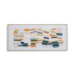 Elements Dashes Framed Canvas 7 Elements Dashes Framed Canvas -Home Decoration 30898763 alt02