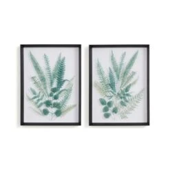 Set Of 2 Fern Framed Prints -Home Decoration 30898769 alt02