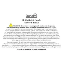 Amber And Tonka Multi Wick Candle -Home Decoration 30899695 alt09