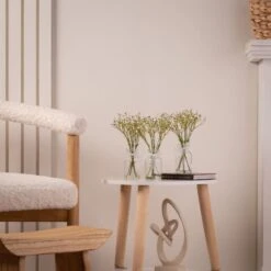 Set Of 3 Artificial Gypsophila Bundles In Glass Bottle Vases -Home Decoration 30901244 alt06