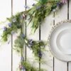 Artificial Purple Spring Florals Garland