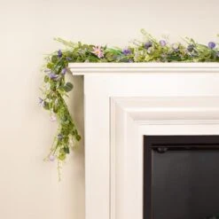 Artificial Purple Spring Florals Garland -Home Decoration 30901251 alt07