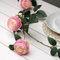 Artificial Camellia Rose Garland 18 Artificial Camellia Rose Garland -Home Decoration 30901261 alt01