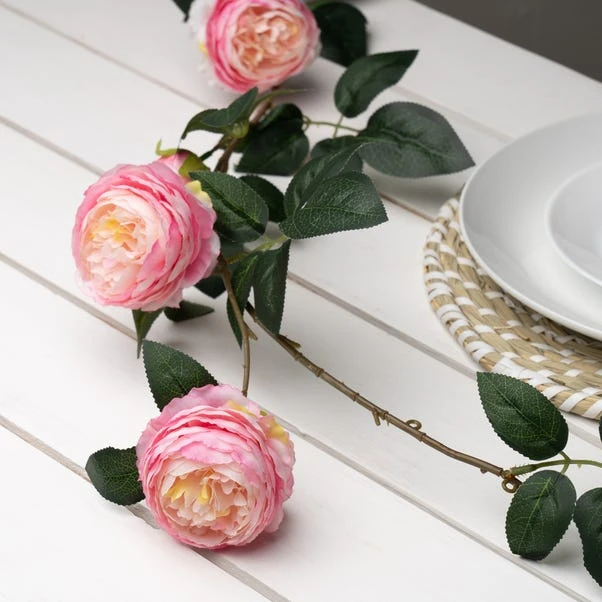 Artificial Camellia Rose Garland 9 Artificial Camellia Rose Garland - Image 7