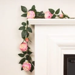 Artificial Camellia Rose Garland 19 Artificial Camellia Rose Garland -Home Decoration 30901261 alt02