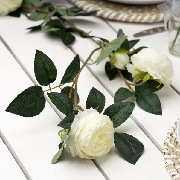 Artificial Camellia Rose Garland 4 Artificial Camellia Rose Garland - Image 2