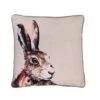 Meg Hawkins Hare Square Cushion With Wooden Buttons -Home Decoration 30904954
