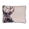 Meg Hawkins Stag Rectangular Cushion With Wooden Buttons -Home Decoration 30904956
