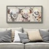 The Three Amigos Highland Cow Framed Print -Home Decoration 30905874