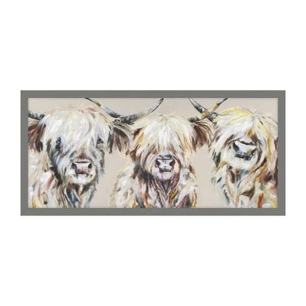 The Three Amigos Highland Cow Framed Print 4 The Three Amigos Highland Cow Framed Print - Image 2