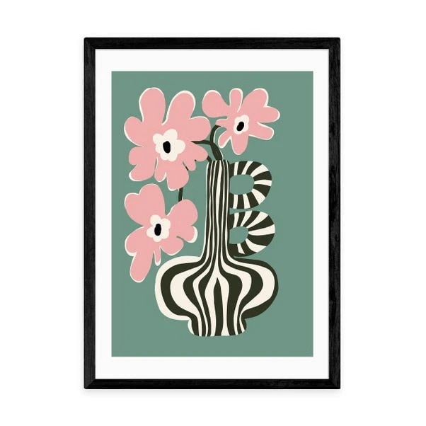 East End Prints Floral Stripe Print By Miho Art Studio 18 East End Prints Floral Stripe Print By Miho Art Studio - Image 16