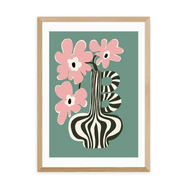 East End Prints Floral Stripe Print By Miho Art Studio 16 East End Prints Floral Stripe Print By Miho Art Studio - Image 14