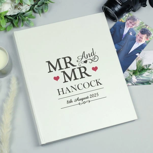 Personalised Mr And Mr Traditional Photo Album 5 Personalised Mr And Mr Traditional Photo Album - Image 3