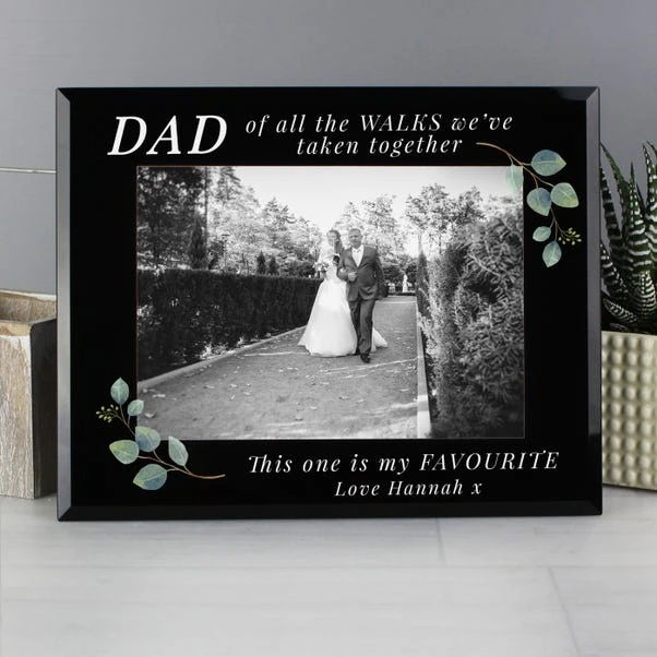 Personalised Of All The Walks Glass Wedding Frame 5 Personalised Of All The Walks Glass Wedding Frame - Image 3