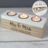 Personalised Free Text Triple Tealight Holder -Home Decoration 30908381
