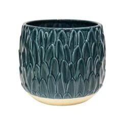 Arles Leaf Embossed Plant Pot -Home Decoration 30911834 alt01