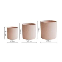 Set Of 3 Valetta Terrazzo Plant Pots -Home Decoration 30911857 alt01