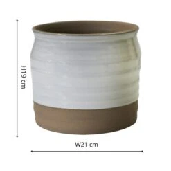 Puro Lipped Gloss Ripple Plant Pot -Home Decoration 30911861 alt03