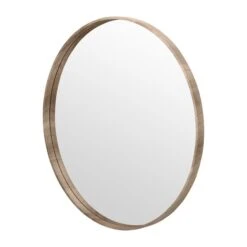 Wood Round Mirror -Home Decoration 30912245 alt01