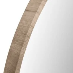 Wood Round Mirror -Home Decoration 30912245 alt02