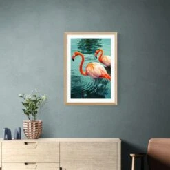 East End Prints Flamingoes Print By Honey Island Studio -Home Decoration 30912903