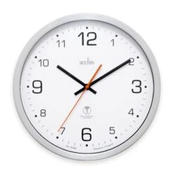 Acctim Atomik Silver Wall Clock