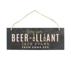 Personalised Beerilliant Hanging Slate Plaque 8 Personalised Beerilliant Hanging Slate Plaque -Home Decoration 30913872 alt02