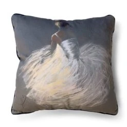 The Art Group Hazel Bowman Tutu Velvet Square Cushion