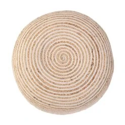 Kaikoo Jute Stripe Bean Bag Pouffe -Home Decoration 30919955 alt03