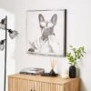 Martini Dog Framed Canvas -Home Decoration 30920545