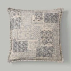 Pack Of Two Global Patterned Square Cushions -Home Decoration 30920810 alt03