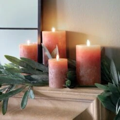 Rustic Pillar Candle -Home Decoration 30921470 alt01