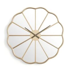 Equatorial Floral Mirrored Wall Clock -Home Decoration 30921547 alt02