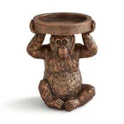 Orangutan Pillar Candle Holder -Home Decoration 30922867 alt02