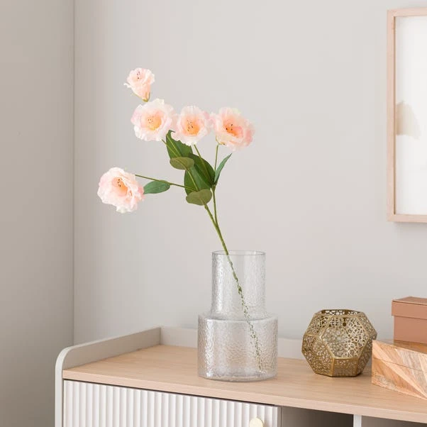 Artificial Peach Lisianthus Stem 3 Artificial Peach Lisianthus Stem