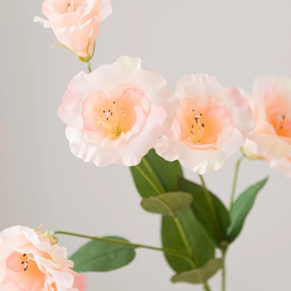 Artificial Peach Lisianthus Stem 5 Artificial Peach Lisianthus Stem - Image 3