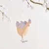 Resin Hen Hanging Decoration Apricot 1 Resin Hen Hanging Decoration Apricot -Home Decoration 30923273