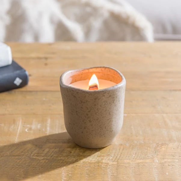 Pink Pepper & Cedarwood Ceramic Crackle Candle 3 Pink Pepper & Cedarwood Ceramic Crackle Candle