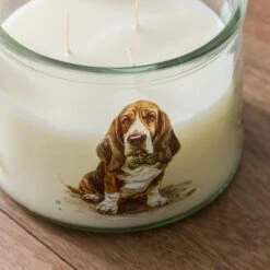 Humphrey The Hound Dog Linen Multi Wick Candle -Home Decoration 30923419 alt02