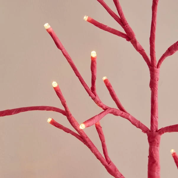 2ft LED Pink Table Top Twig Tree 4 2ft LED Pink Table Top Twig Tree - Image 2