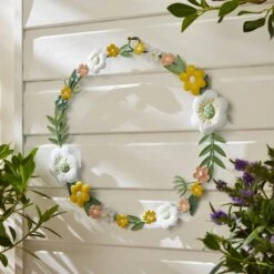 Iron Outdoor Indoor Flower Wreath